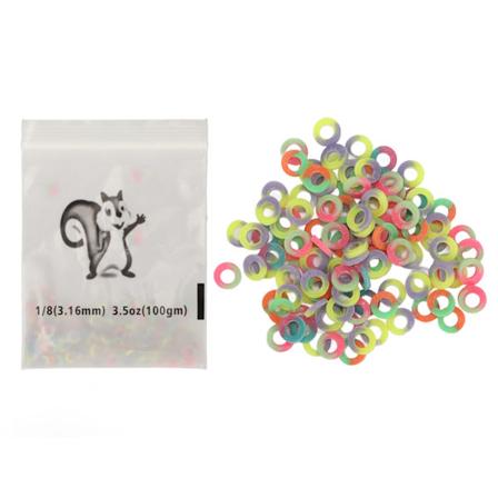 500 stk 1/8 tommers tannregulering elastisk bånd profesjonell bærbar tannregulering tann gap gummibånd assortert farge