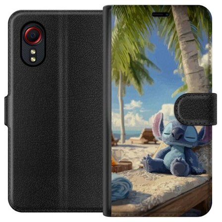 Kompatibelt Plånboksfodral till Samsung Samsung Galaxy Xcover 5 Disney Stitch kramar sköldpadda tropisk strand