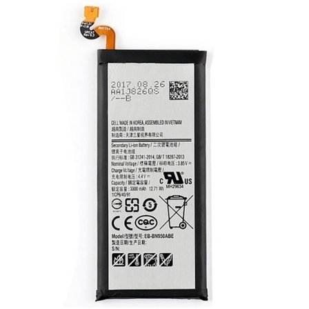 Batteri - WEWOO - EB-BN950ABE - 3300mAh - Li-Polymer - Kompatibel med Samsung Galaxy Note 8