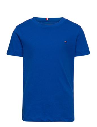 Essential Cotton Tee S/S T-shirt Blå Tommy Hilfiger