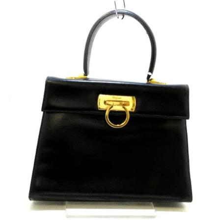 Salvatore Ferragamo Pre-owned, Pre-owned Handbag Zwart, Dames, Maat:ONE Size,leather