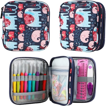 Virkattu matkalaukku Kaksikerroksinen case