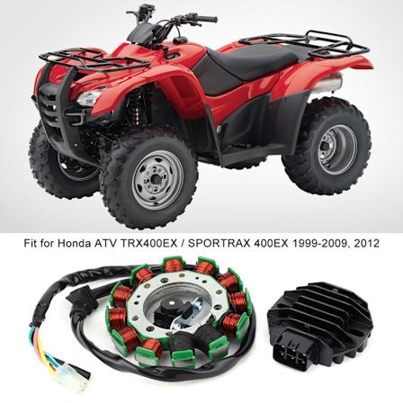 Stator & Regulator Rectifier Passer for Honda ATV TRX400EX / SPORTRAX 400EX 1999-2009 2012