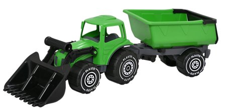 Traktor med frontlastare 56cm - Lyreco - Skola och förskola - Lekmaterial - Leksaksbilar