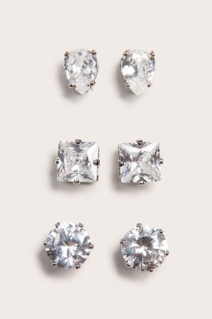 Kappahl | Kolczyki 3-pak | Srebrny