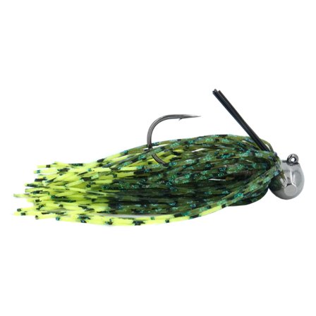 Bite Of Bleak Football Skirted Jig 14g - Toxic Green