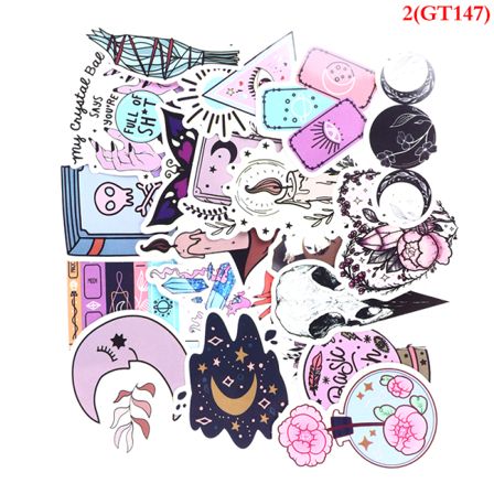 50 St Retro Legend Waterproof Stickers Leksaksdekaler För Kid Girl