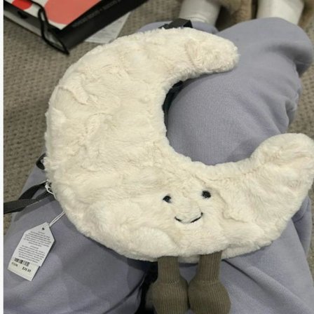 Jellycat Bartholomew Plyslegetøj, blødt og behageligt, perfekt til børn, Valentinsdagsgaver, samleobjekter, månepose 27 cm