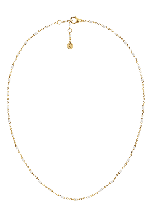 Edblad Perlina Chain Necklace White Gold Smycken & klockor Dam Guld ONESIZE