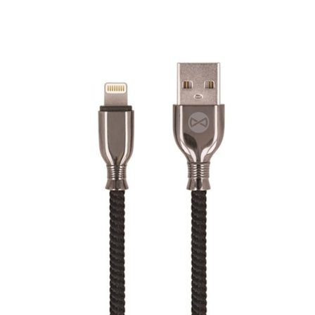 Forever Tornado - Lightning-kabel för Snabbladdning (3A), 1m, Svart