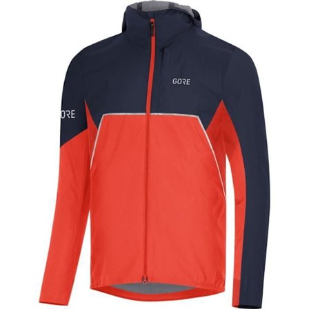 Gore-Tex Infinium R7 partiell huvajacka - orange/kolgrå - S