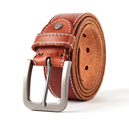 1/2/3/5 Herr Bälten Alloy Spänne Vuxna Läder Herr Midjeband Brown Red/110cm 1 Pc