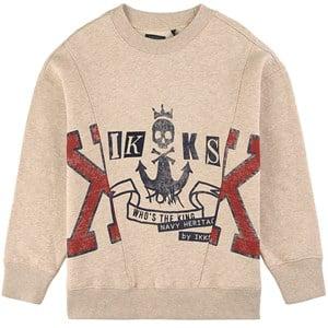 Kids - IKKS Beige Branded Graphic Sweatshirt 5 Years - Jumpers and knitwear - 5 years - Beige - Junge