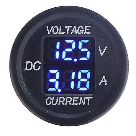DC 9v til 48v 0-10a digital voltmeter amperemeter spenningsstrømmåler LED-skjerm for 12v 24v elektrisk motorsykkel bil blå
