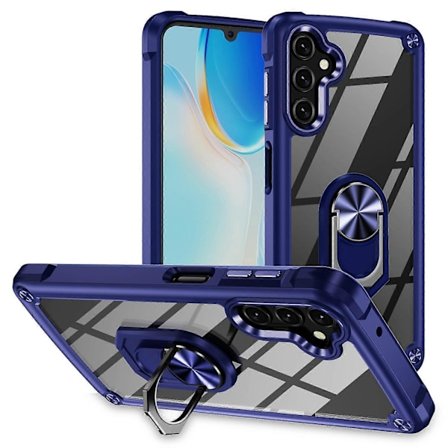 Etui til Samsung Galaxy A16 5G/A16 4G med legeringslinseramme, PC+TPU-støtteben, telefonbagcover