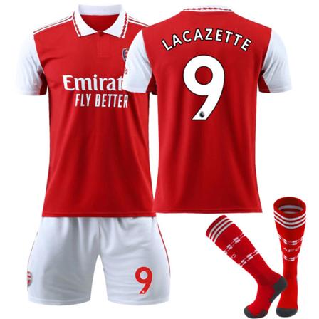 22 Arsenalin kotipaita NO. 9 kpl Lacazette paitasetti S(165-171cm)