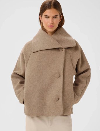 InWear Perryiw Short Coat R - Beige - 32