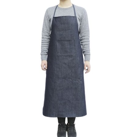 Denim arbejdsforklæde til voksne, industrielt, fortykket, slidstærkt forklæde til arbejdsbeskyttelse, svejsning, smudsafvisende forklæde.