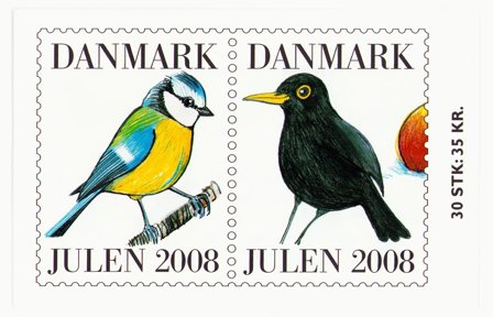 Danmark - Julemærkehæfte 2008 - 30 mærker