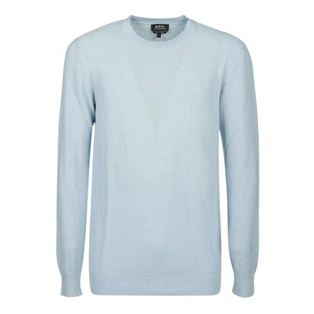 A.p.c., Viajch 23088Iab Sweater Niebieski, Mężczyzna, Rozmiar: L