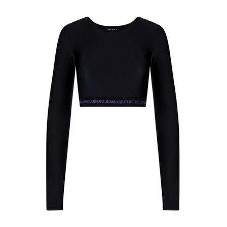 Versace Jeans Couture, TOP Czarny, Kobieta, Rozmiar: M