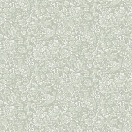 Duro Tapetprov, Jenny 678-02P Blommor & Blad, Ljusgrön, L, , Färg & tapeter