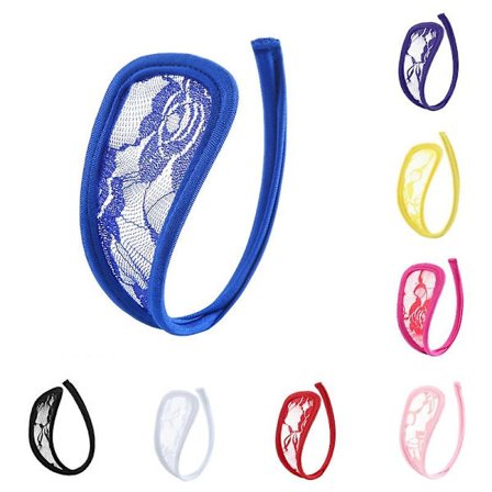 3 stk. Dame Svart Blonder C-streng Myk Underbukse Briefs Attraktive Underbukser