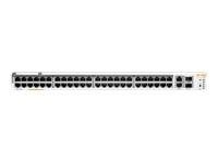 Hewlett Packard Enterprise HPE Networking Instant On 1960 48G 40p Class4 8p Class6 PoE 2XGT 2SFP+ 600W Switch - switch - 48 porter - Styrt -
