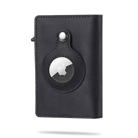 För Apple AirTag Wallet Herr Kolfiber Mode ID Kreditkortshållare Rfid Slim AirTag Slide Wallet Designer Korthållare