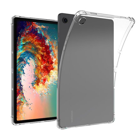 Samsung Galaxy Tab A9 -kuori, iskunkestävä TPU, läpinäkyvä
