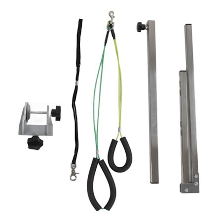 Koiran trimmauspöydän varsi, korkeussäädettävä 35 tuumaa, kokoontaitettava koiran trimmausvarsi puristimella ja silmukalla