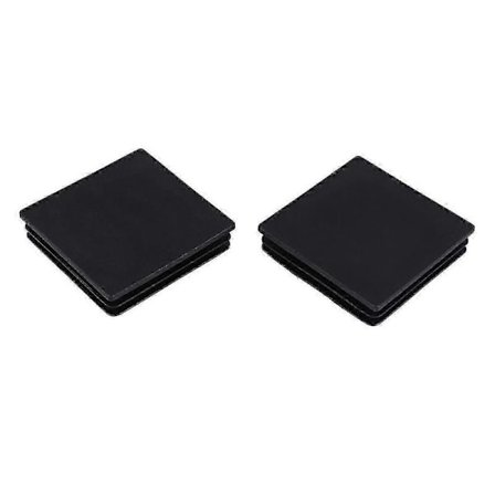 100 mm x 100 mm Plast Ribbede Firkantede Endestykker Beskyttelsesrørindsatser 2 stk