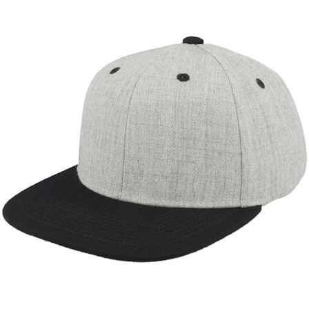 Equip - Šedá snapback Kšiltovka - Kids Heather Grey/Black Snapback @ Hatstore