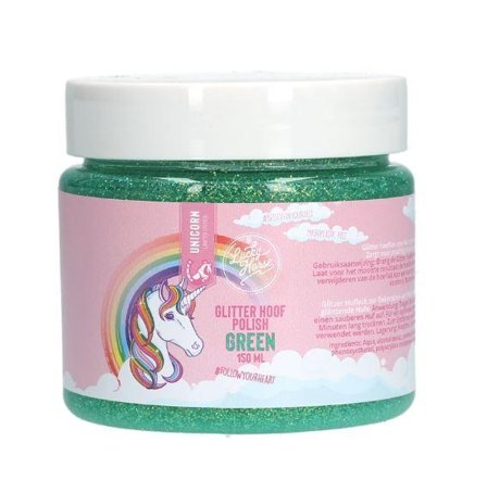 Lucky Horse Unicorn Glitter Hovolje - Grønn
