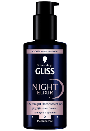 GLISS Night Elixir Overnight Reconstruction Inpackning & behandling Dam 100ML
