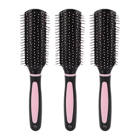 Hårbørste for hodebunnsmassasje, statisk fri, løser floker, avrundede kamtinder, stylingkam for menn og kvinner