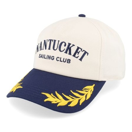 American Needle - Beige adjustable Keps - Nantucket Club Captain Ivory/Navy Adjustable @ Hatstore