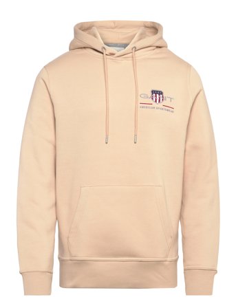 GANT Reg Medium Archive Shield Hoodie - Beige - XXXL