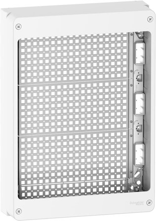 Schneider Electric Resi9 CX Mediakapsling 3 rader, Elfördelning & strömförsörjning