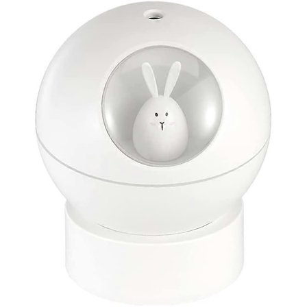 Pieni monitoiminen USB-ilmankostutin työpöydälle tai toimistoon - Valkoinen