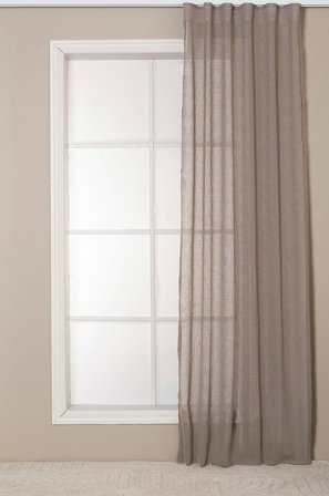 Hasta - Verho Malva 132x250 cm - Harmaa - Lenkkiverhot - 132X250 - - Homeroom