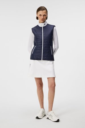 J.Lindeberg - Martina Quilt Hybrid Vest - Golf - Blue - Women - L