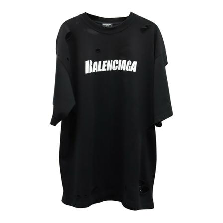 Balenciaga Vintage, Short Sleeve Shirts Zwart, Heren, Maat:M