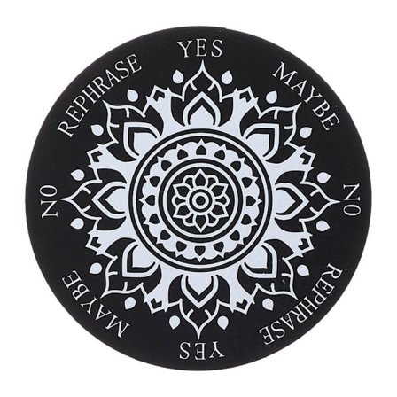 Træ Pendelplade Skive Træ Base STIL 1-SORT 25CM Style 1-Black 25cm