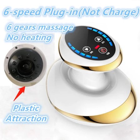 Sähköinen imukuppihierontalaite jalkahierontaan, vartalolle, selluliittia vastaan, selkähierontaan, Gua Sha IR-lämmitys rasvanpoltto laihdutus