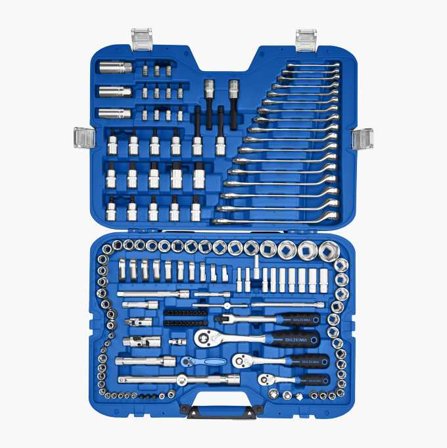 Hylsnyckelsats 1/4" 3/8” 1/2” 166 delar