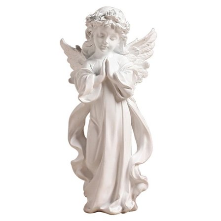 Bede Statue Ornament Religiøs Kunst Resin Søt Åndelig Komfort Dekorasjon Hjemmeinnredning For (FMY)