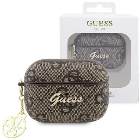 Guess GUAP2G4GSMW-deksel for AirPods Pro 2-deksel - brun 4G Charm Collection