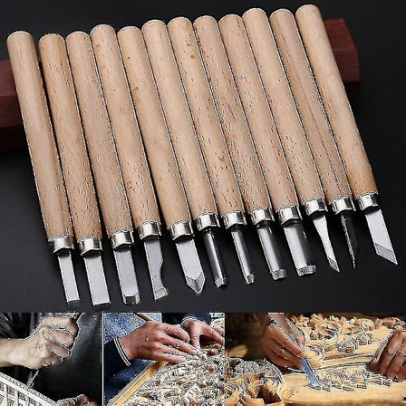 8/10/12 st skölpar svarvstål träbearbetning träverktyg snideri svarvning konstset