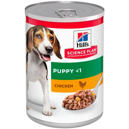 Hills Science Plan - Puppy Savory Chicken Canned - Wet Dog Food 370 g x 12 - Hund - Hundefôr & hundemat - Våtfôr & våtmat - ZOO.no